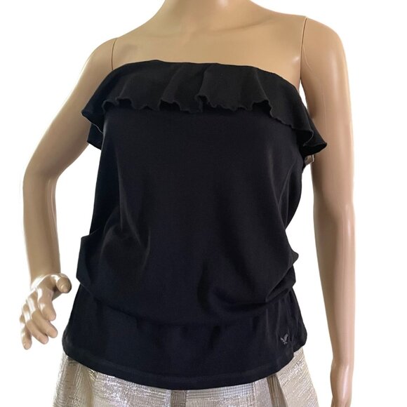 Amercian Eagle Live Your Life Strapless Top for Women w/Built in Shelf Bra sz L - Picture 2 of 13